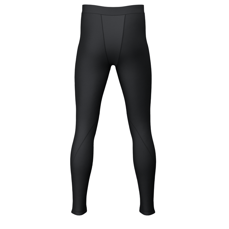 Plain Black Boys Baselayer Leggings