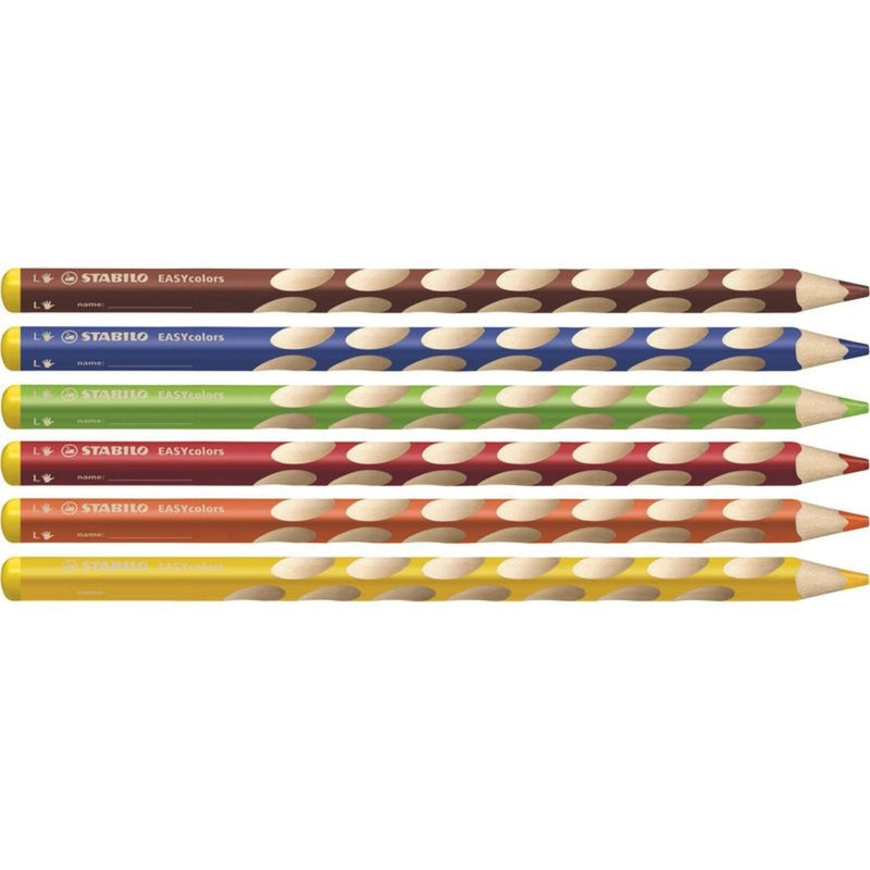 Stabilo Easy Colours Left Handed - wallet of 6 colours