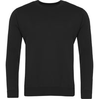 Black Round Neck Sweatshirt