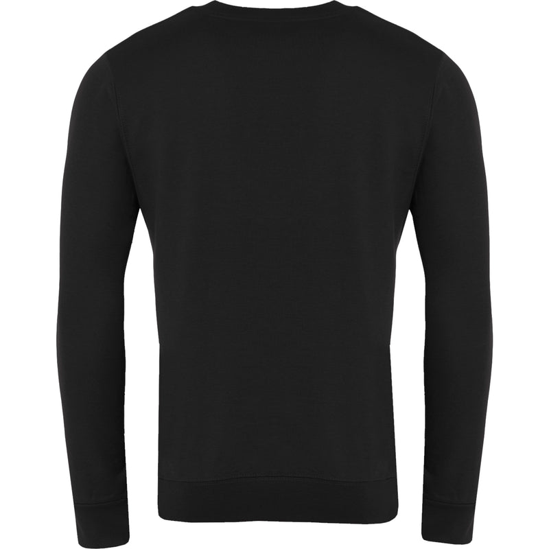 Black Round Neck Sweatshirt