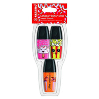 Stabilo BOSS Mini Sweet Friends Highlighters - pack of 3 colour