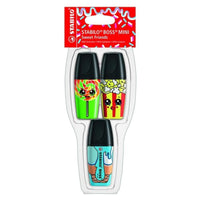Stabilo BOSS Mini Sweet Friends Highlighters - pack of 3 colour