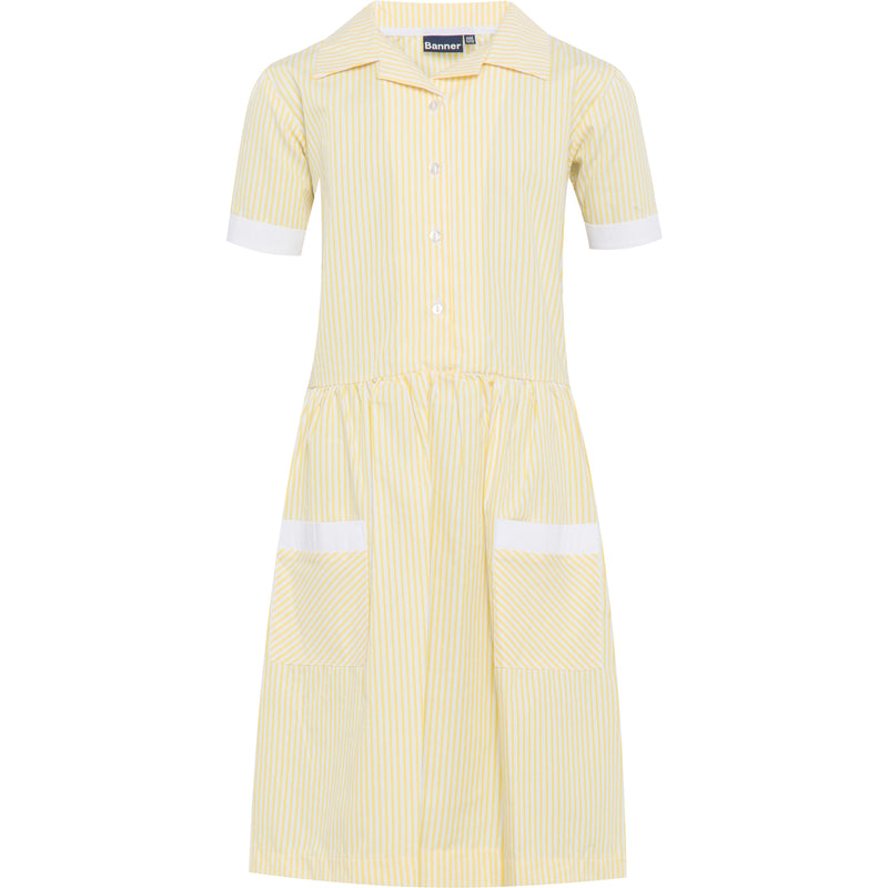 Yellow Striped Summer Dress