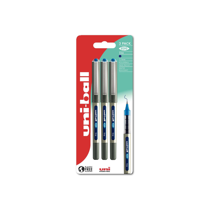 Uni-ball Eye UB-157 Rollerball Pen 3 pack