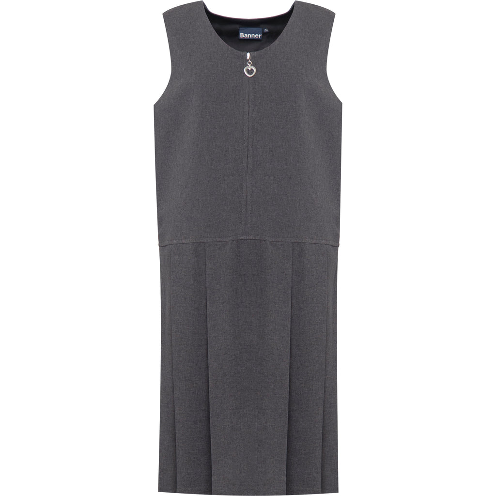 Grey Lynton Pleated Pinafore