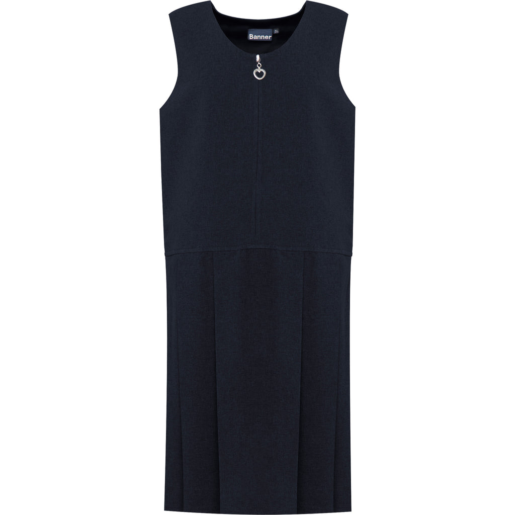 Navy Lynton Pleated Pinafore