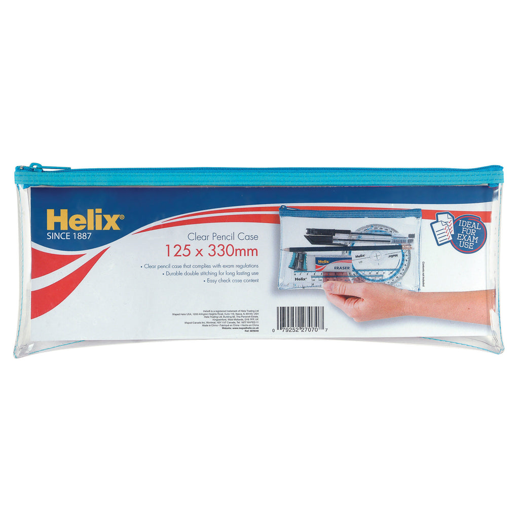 Clear Pencil Case 13x5