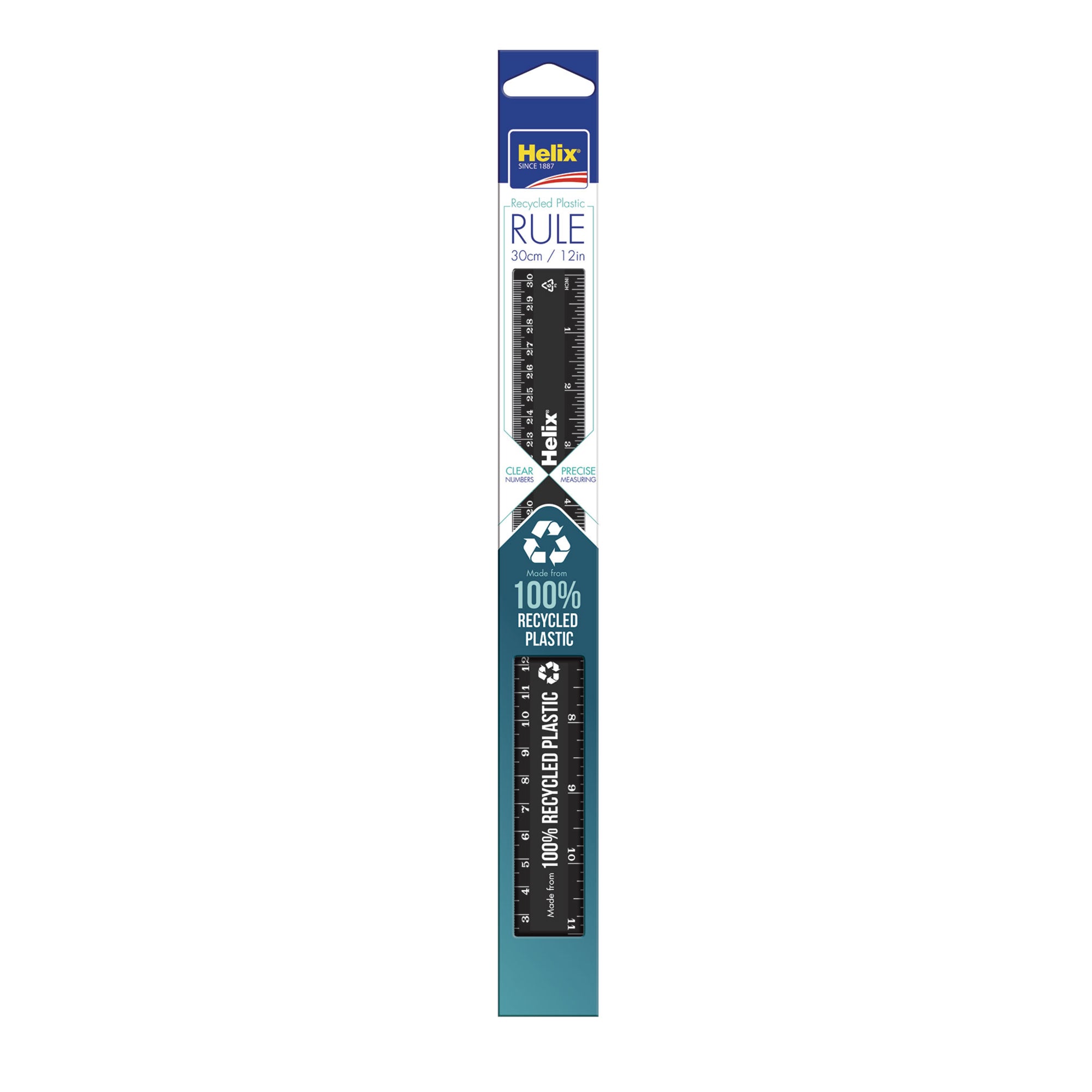 Helix K47010 Translucent Flexible Ruler 30cm