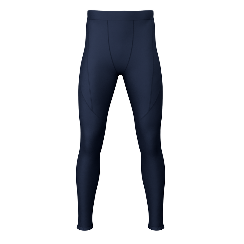 Base Layer Navy Blue Mens Leggings Plain Navy Unisex Baselayer