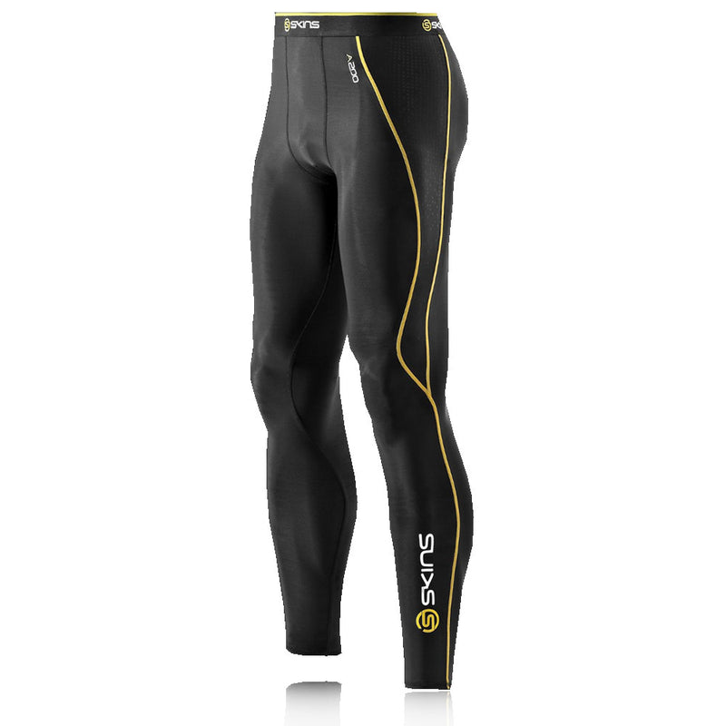 Black Yellow Skins Baselayer Leggings